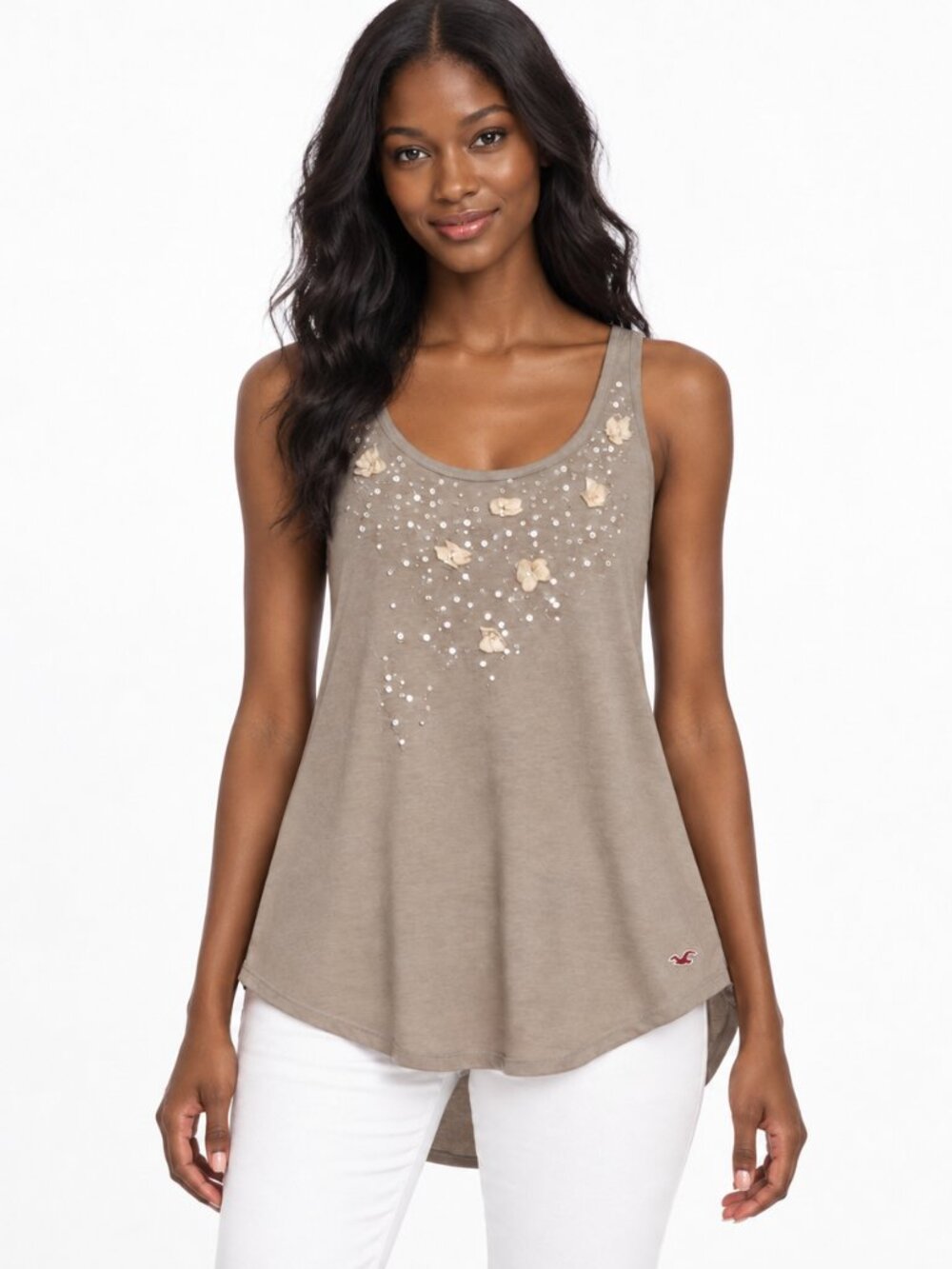 Hollister Women’s Casual Top Size Small Cotton Blend